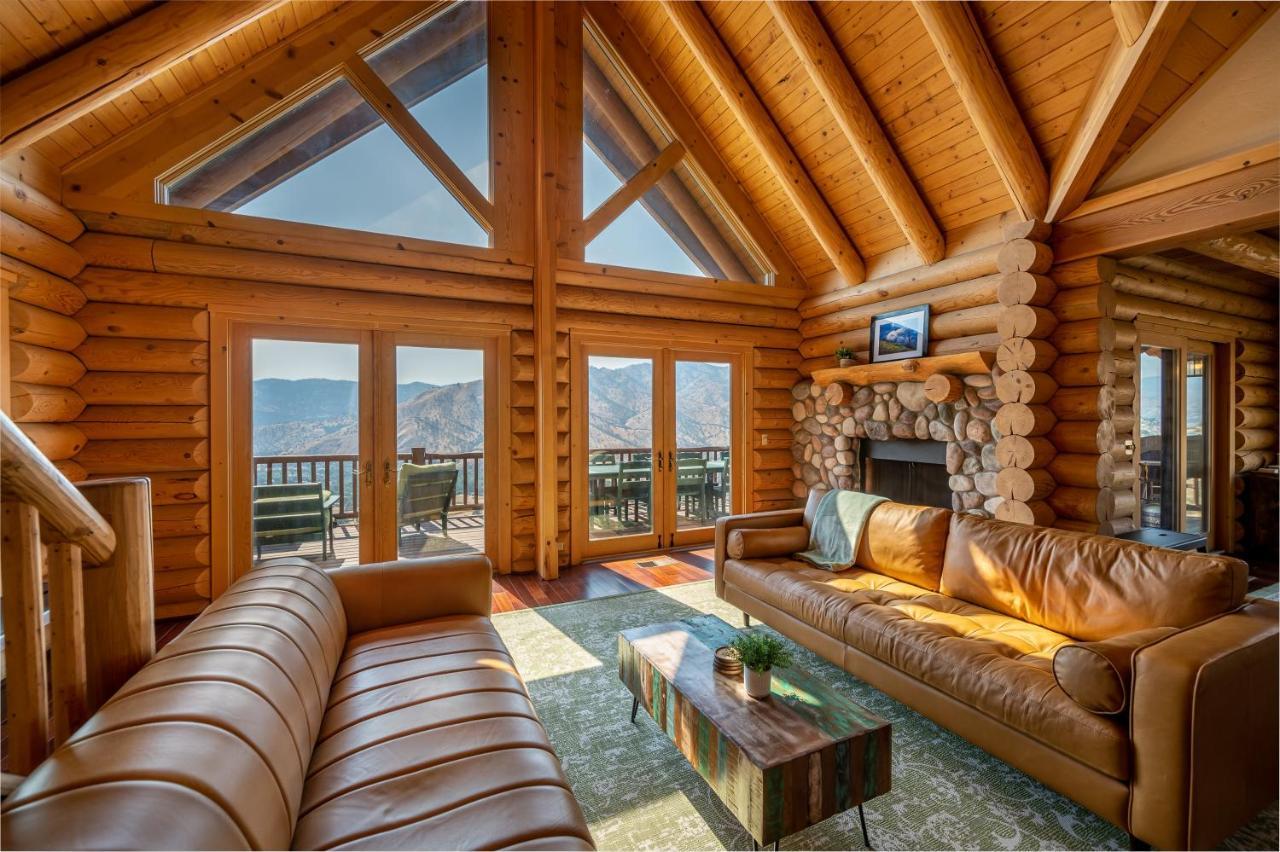 4 Kings Log Cabin 150 Acres Spectacular Views Three Rivers Dış mekan fotoğraf